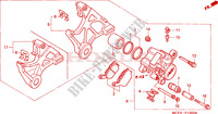ACHTER REMKLAUW voor Honda VTR 1000 SP2 RC51 2002