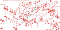 ZWAAI ARM(VTR1000SP2/3/4/5/6) voor Honda VTR 1000 SP2 RC51 2002
