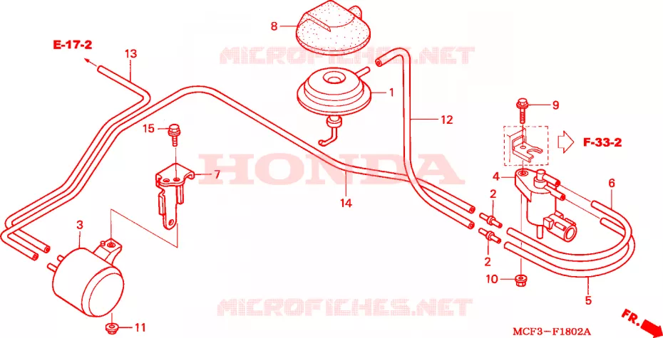 SOLENOIDE KLEP(VTR1000SP2/3/4/5/6) Honda MOTO 1000 SP 2006  VTR1000SP6