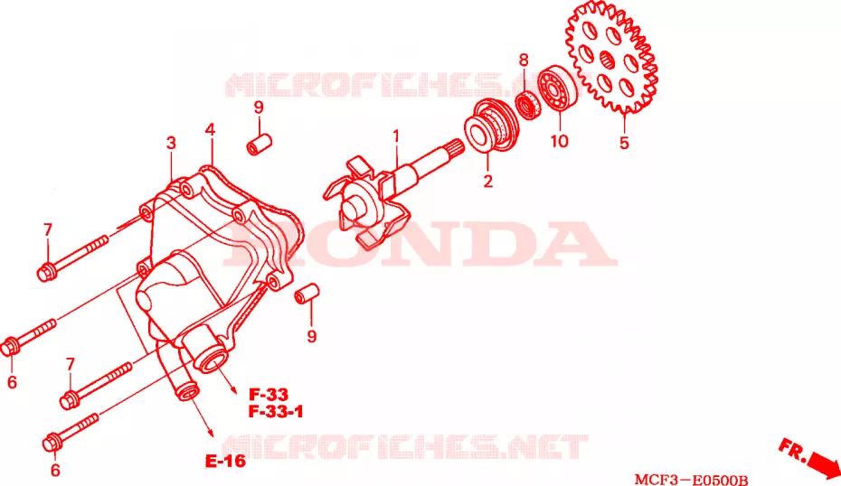 WATERPOMP Honda MOTO 1000 SP 2003  VTR1000SP3