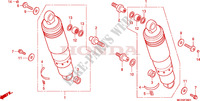 ACHTER KUSSEN (VTX1800C15/6/7/8) voor Honda VTX 1800 C 2005