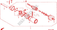 STARTEN MOTOR (CBR900RRY,1/RE1) voor Honda CBR 929 RR FIREBLADE 2000