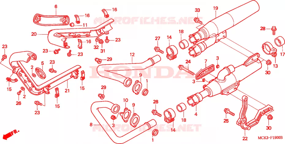 UITLAATDEMPER Honda MOTO 1100 SHADOW 2002  VT1100C22_ED