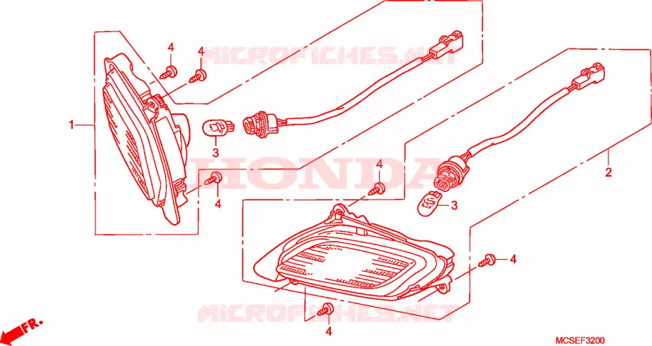 KNIPPERLICHT Honda MOTO 1300 PAN-EUROPEAN 2011  ST1300AA