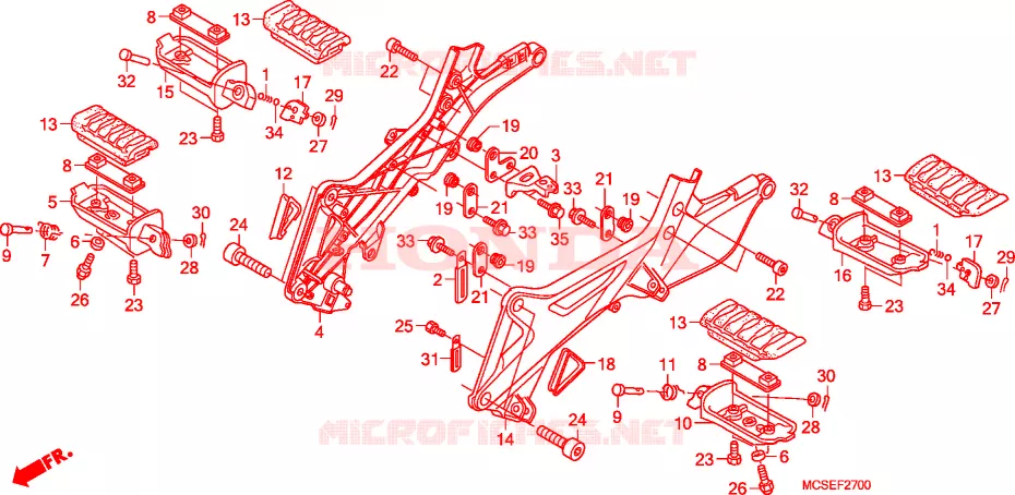 OPSTAP Honda MOTO 1300 PAN-EUROPEAN 2010  ST1300AA