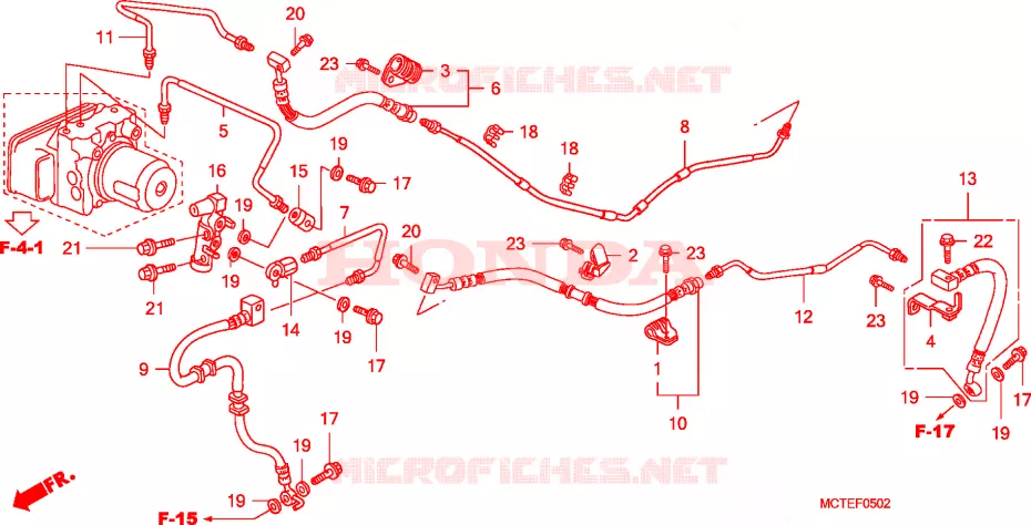 ACHTERREM PIJP  Honda SCOOTER 600 SILVERWING 2008  FJS600A6