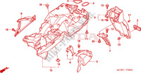 ACHTER STROOMLIJNKAP voor Honda VFR 800 VTEC ABS 2006