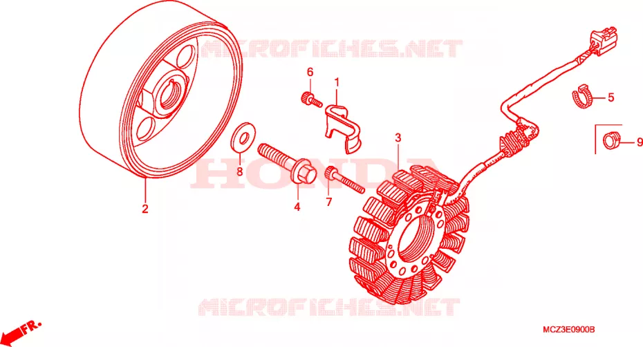 GENERATOR Honda MOTO 900 HORNET 2006  CB900F5