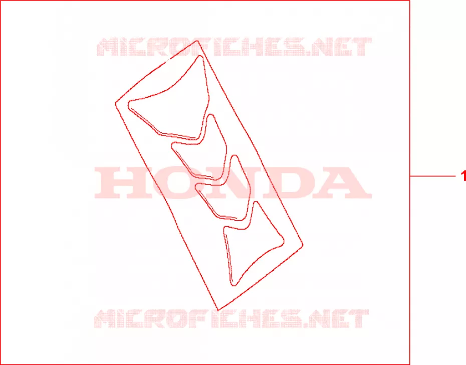 TANK PAD HRC LOGO Honda MOTO 900 HORNET 2006  CB900F5