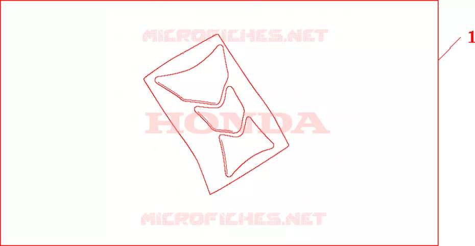 TANK PAD WING LOGO Honda MOTO 900 HORNET 2005  CB900F5