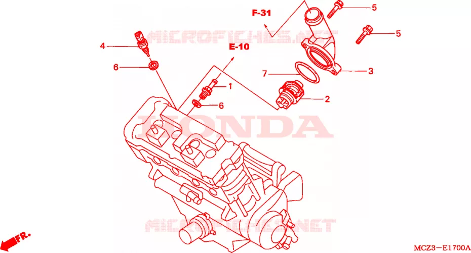 THERMOSTAAT Honda MOTO 900 HORNET 2005  CB900F4