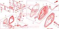 ACHTERLICHT(CM) voor Honda VTX 1300 S RETRO 2003