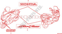EMBLEEM/MERK(FJS400D9/FJS400A) voor Honda SILVER WING 400 2011