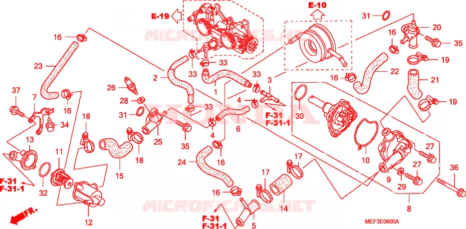 WATERPOMP Honda SCOOTER 400 SILVERWING 2011  FJS400D9