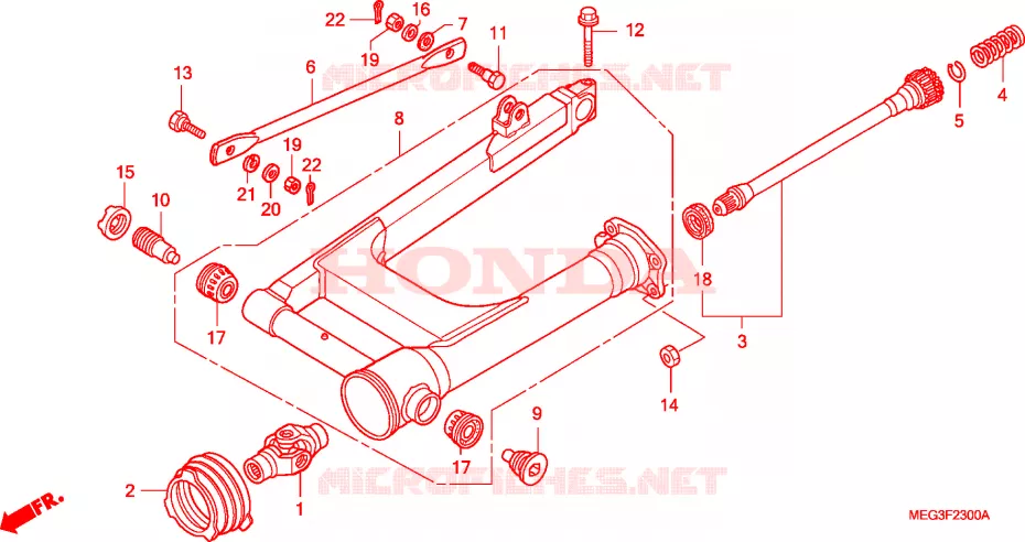 ZWAAI-ARM Honda MOTO 750 SHADOW 2006  VT750C6