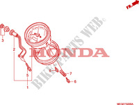 METER voor Honda SHADOW VT 750 ABS 2008