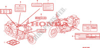 WAARSCHUWINGSLABEL voor Honda SHADOW VT 750 AERO ABS 2010
