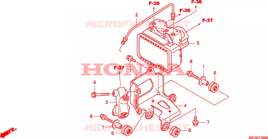 FRAME CHASSIS Honda MOTO 750 SHADOW 2011  VT750CSB