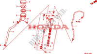 ACHTER REM HOOFD CILINDER voor Honda 700 DN01 EASY RIDER 2008
