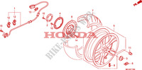 ACHTER WIEL voor Honda 700 DN01 2010