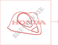 CENTER *CR PLATE* voor Honda 700 DN01 2009