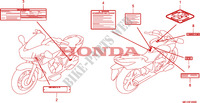 WAARSCHUWINGSLABEL voor Honda 700 DN01 2008