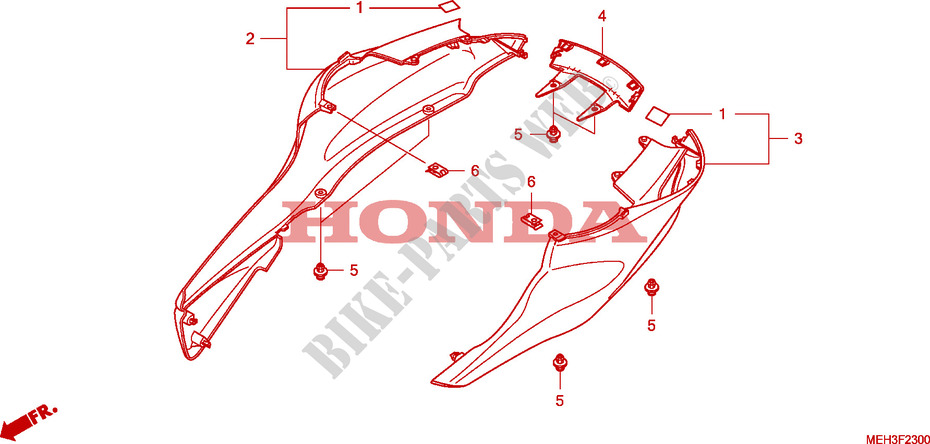 ACHTER KAP voor Honda 700 DN01 2009