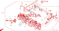 GAS HUIS(MONT.) voor Honda CB 1300 BI COULEUR 2005