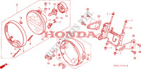 KOPLAMP(2) voor Honda CB 1300 TWO TONE 2003