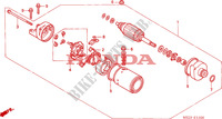 STARTEN MOTOR voor Honda CB 1300 BI COULEUR 2003