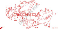 ZIJ AFDEKKING(CB1300/A/S/SA) voor Honda CB 1300 ABS FAIRING 2005