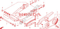 ZWAAI ARM/KETTINGKAST voor Honda CB 1300 BI COULEUR 2005