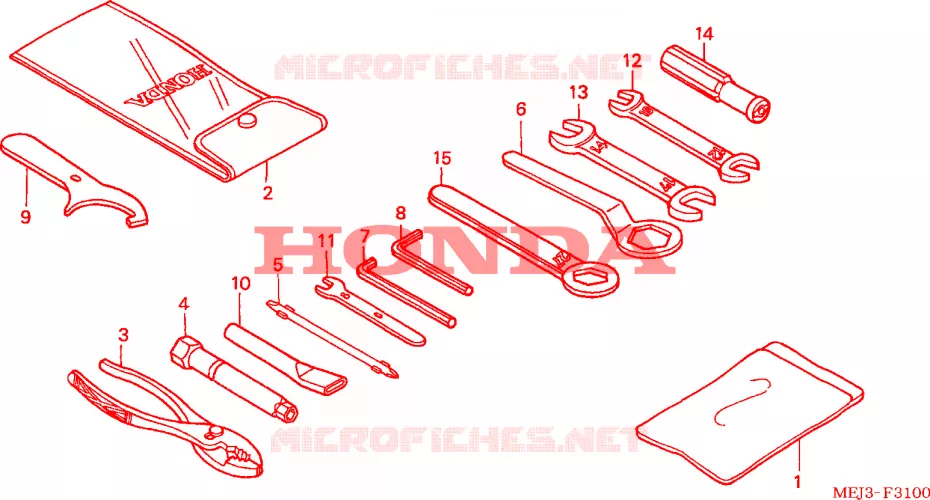GEREEDSCHAP Honda MOTO 1300 CB 2005  CB1300S5
