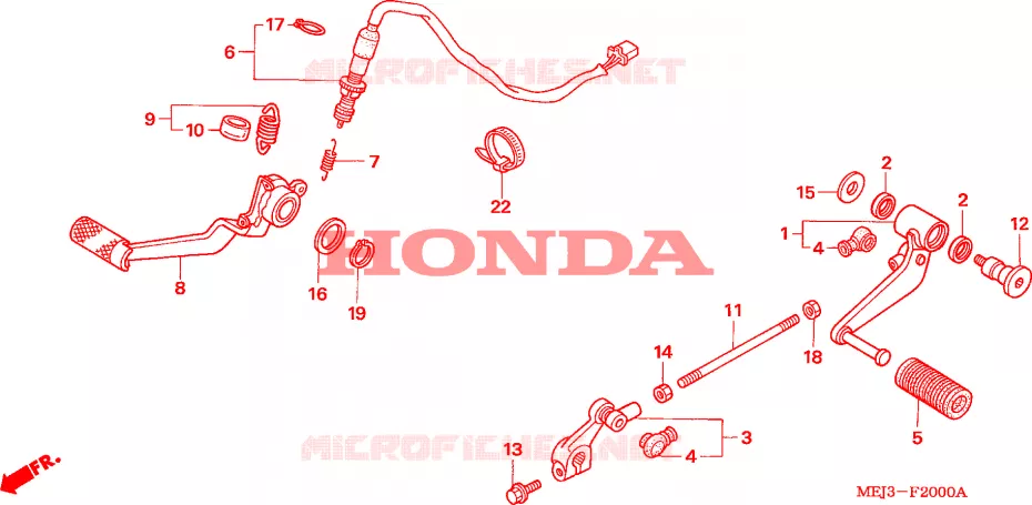 PEDAAL Honda MOTO 1300 CB 2004  CB1300F3