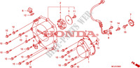 RECHTS KRUKAS AFDEKKING voor Honda CB 1300 ABS FAIRING 2006