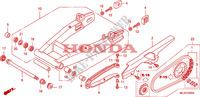 ZWAAI ARM/KETTINGKAST voor Honda CB 1300 S FAIRING 2007