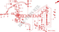 ACHTER REM HOOFD CILINDER voor Honda CBR 1000 RR FIREBLADE REPSOL 2005