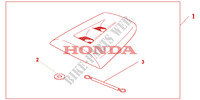SEAT KAPJE WINNING RED voor Honda CBR 1000 RR FIREBLADE 2004