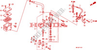 A., REM HOOFD CILINDER voor Honda CBR 600 RR GREY ORANGE 2011
