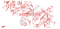 ONDER KAP(L.)(CBR600RR9,A,B/RA9,A,B) voor Honda CBR 600 RR ABS GRIS ORANGE 2011