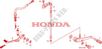 REMPEDAAL/WISSEL PEDAAL voor Honda CBR 600 RR ABS WHITE 2009
