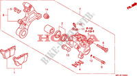 ACHTER REMKLAUW voor Honda CBR 1000 RR FIREBLADE ABS 2010