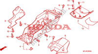 ACHTER STROOMLIJNKAP voor Honda CBR 1000 RR FIREBLADE ORANGE 2010