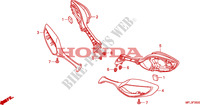 ACHTERSPIEGEL voor Honda CBR 1000 RR FIREBLADE BLACK 2010