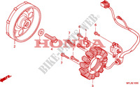 GENERATOR voor Honda CBR 1000 RR FIREBLADE NOIRE 2010