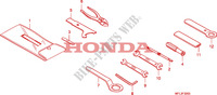 GEREEDSCHAP voor Honda CBR 1000 RR FIREBLADE PRETO 2010