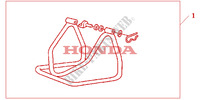 ONDERHOUDS STANDAARD ACHTER voor Honda CBR 1000 RR FIREBLADE ORANGE 2010