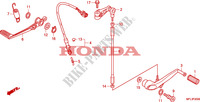 PEDAAL voor Honda CBR 1000 RR FIREBLADE BLACK 2010
