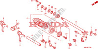 SCHAKELING TROMMEL voor Honda CBR 1000 RR FIREBLADE NOIRE 2010