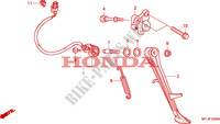 STANDAARD voor Honda CBR 1000 RR FIREBLADE BLACK 2010